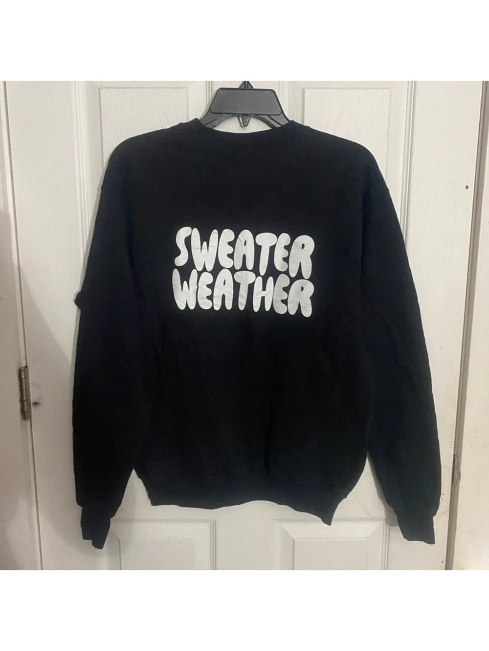 Black Sweater Weather Graphic Sweatshirt Size S